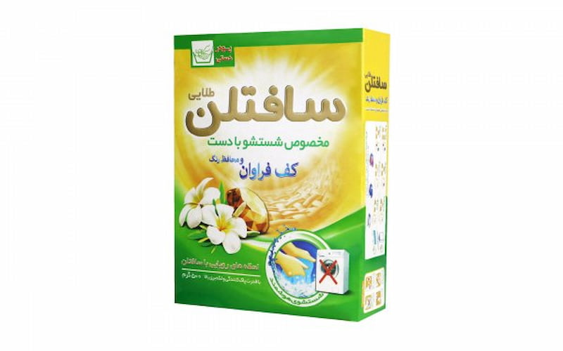 پودر لباسشویی دستی سافتلن ۵۰۰ گرمی مناسب شستشوی دستی انواع منسوجات